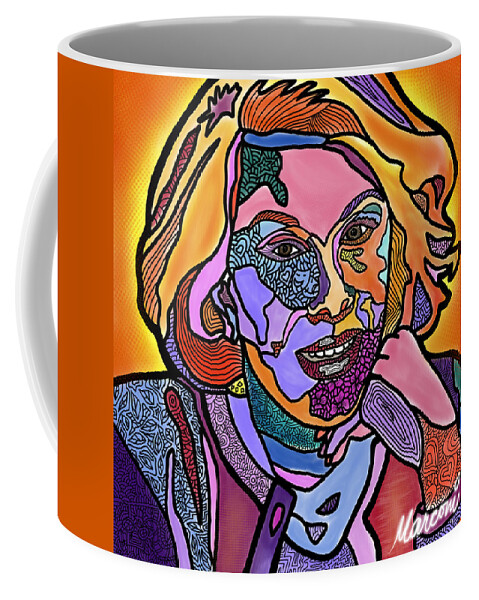 Joan Rivers Coffee Mug featuring the digital art Joan Rivers Never a Fashole by Marconi Calindas