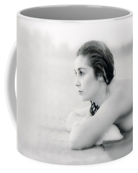 Woman Coffee Mug featuring the photograph Joanie - At The Beach by DArcy Evans