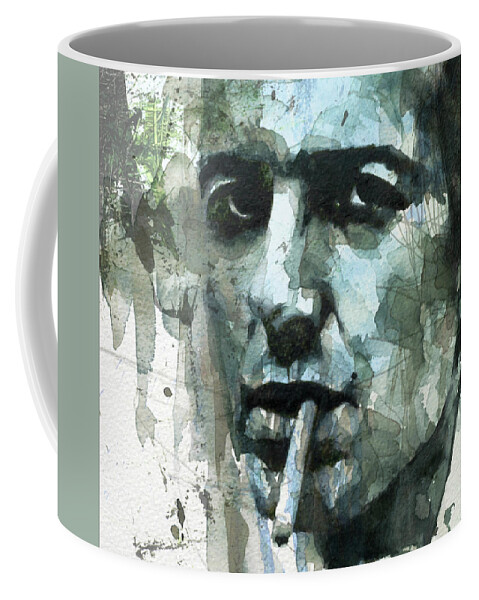 Joe Strummer Coffee Mug featuring the mixed media Joe Strummer - Retro by Paul Lovering