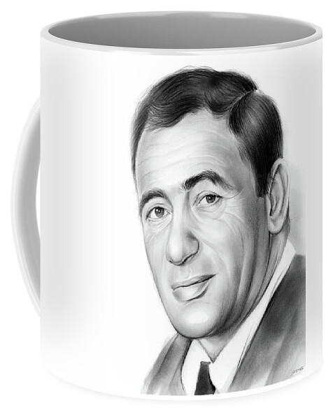 Joey Bishop Coffee Mug featuring the drawing Joey Bishop by Greg Joens