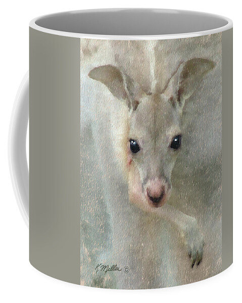 Joey Coffee Mug featuring the pastel Joey by Kathie Miller