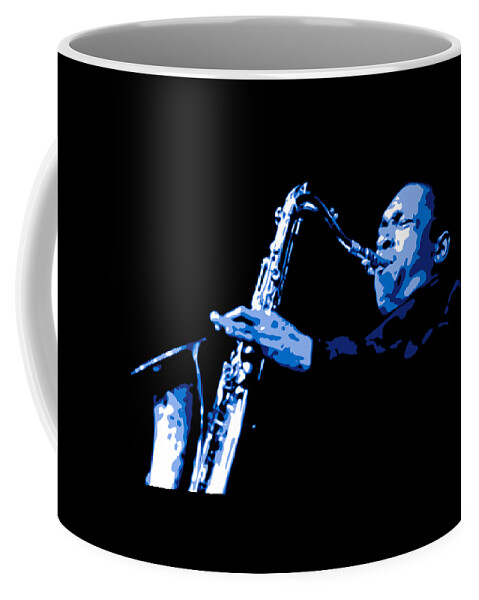 John Coltrane Coffee Mug featuring the digital art John Coltrane by DB Artist