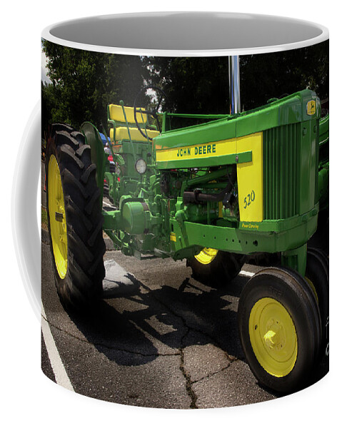 Tractor Coffee Mug featuring the photograph John Deere 520 by Mike Eingle
