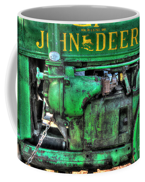 Tractor Coffee Mug featuring the photograph John Deere GP by Mike Eingle