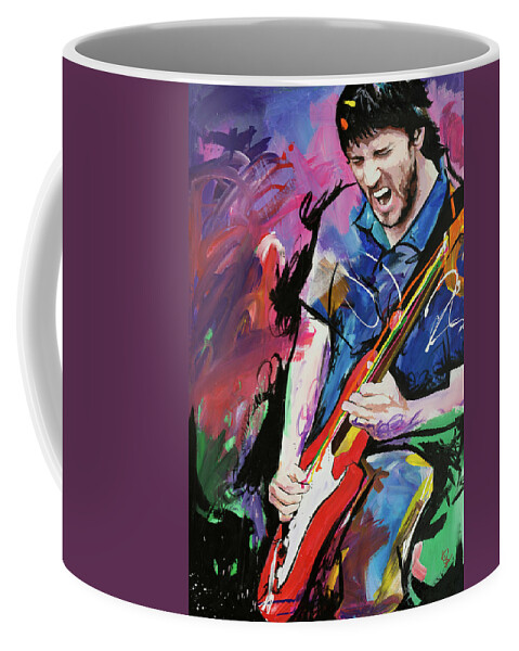 John Coffee Mug featuring the painting John Frusciante by Richard Day