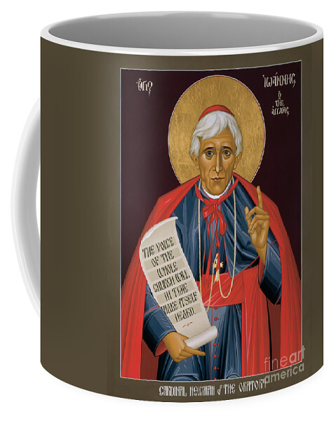 John Henry Newman Coffee Mug featuring the painting St. John Henry Newman - RLJHN by Br Robert Lentz OFM