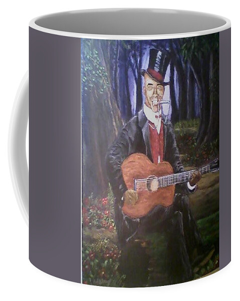 Johnny Watson Coffee Mug featuring the painting Johnny Watson aka Daddy Stovepipe by Rod Rainey