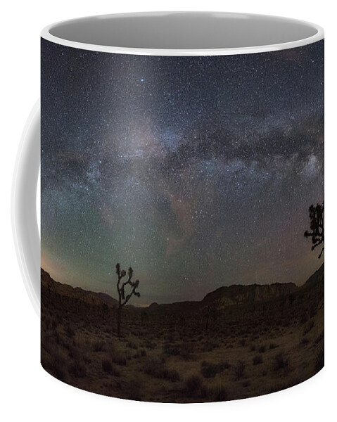 Hidden Valley Coffee Mug featuring the photograph Joshua Tree Milky Way Panorama by Michael Ver Sprill