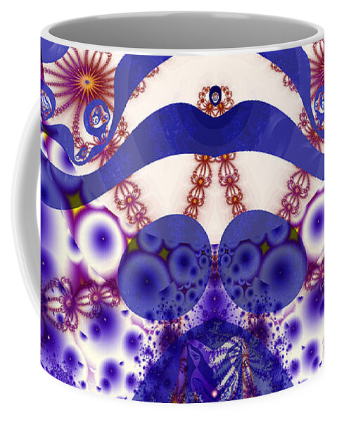 Fractal Coffee Mug featuring the digital art Joy by Debra Martelli