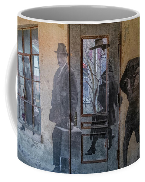 Jersey City New Jersey Coffee Mug featuring the photograph JR In The Hallway by Tom Singleton