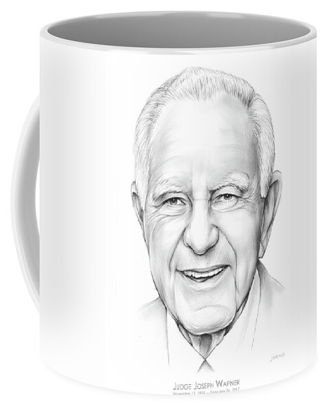 Judge Wapner Coffee Mug featuring the drawing Judge Wapner by Greg Joens