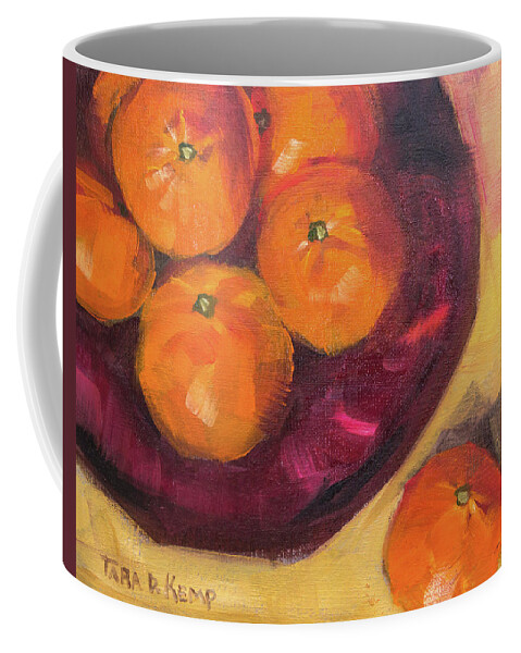 Eugene Coffee Mug featuring the painting Judi's Tangerines by Tara D Kemp