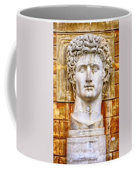 Gaius Julius Caesar Coffee Mug featuring the sculpture Julius Caesar at Vatican Museums 2 by Stefano Senise
