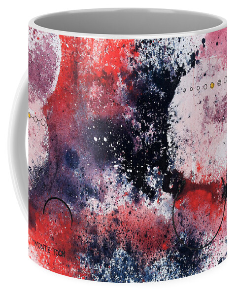 Abstract Original Watercolor Coffee Mug featuring the painting July by Monte Toon
