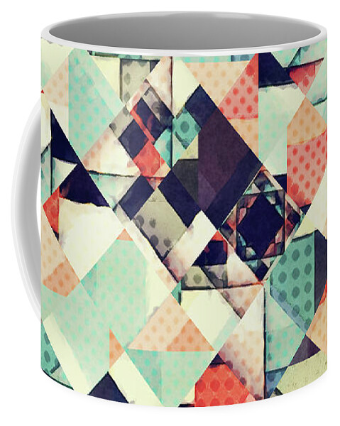 Pattern Coffee Mug featuring the digital art Jumble of Colors And Texture by Phil Perkins