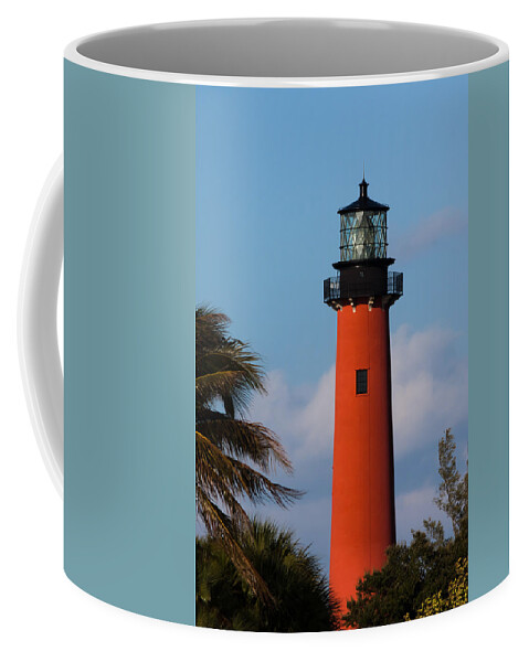 Architecture Coffee Mug featuring the photograph Jupiter Inlet Lighthouse by Ed Gleichman