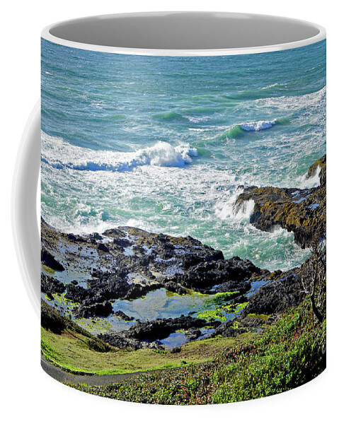 Oregon Coast Usa Coffee Mug featuring the photograph Just Breeze by Tanya Filichkin