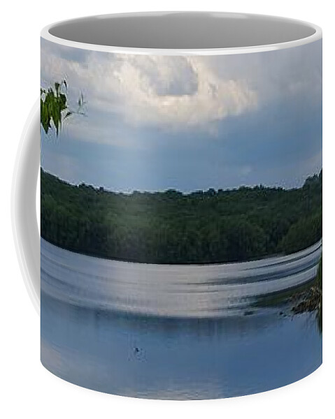 Clouds Coffee Mug featuring the photograph Just Hang On by Dani McEvoy