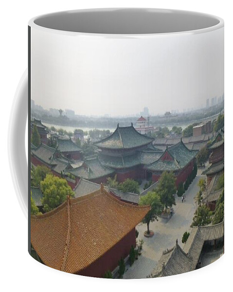 中国開封の景色 Coffee Mug featuring the photograph Kaifeng view by Yuko Akechi
