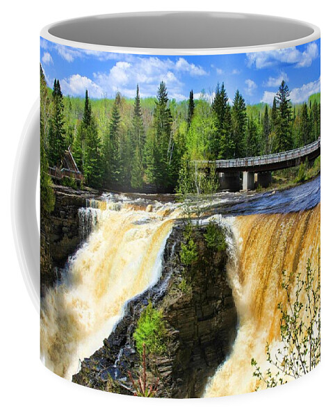 Kakabeka Falls Coffee Mug featuring the photograph Kakabeka Falls by Tatiana Travelways