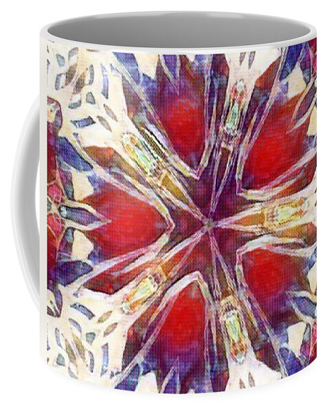 Kaleidoscope 1 Coffee Mug featuring the pastel Kaleidoscope 1 by Brenae Cochran