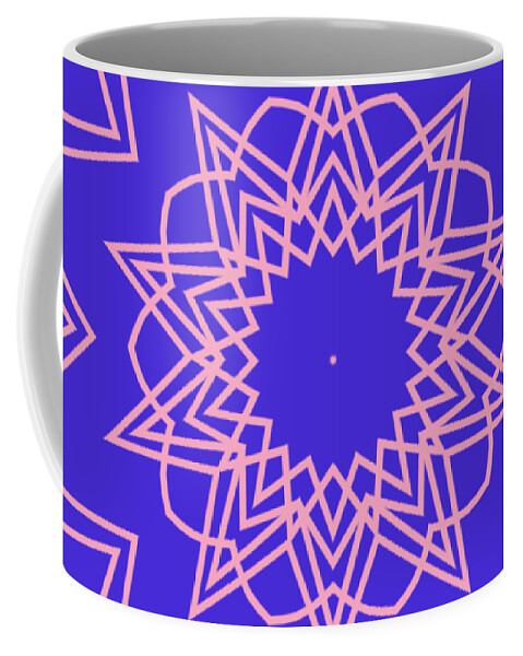 Kaleidoscope Coffee Mug featuring the digital art Kaleidoscope 600 by Kristalin Davis by Kristalin Davis