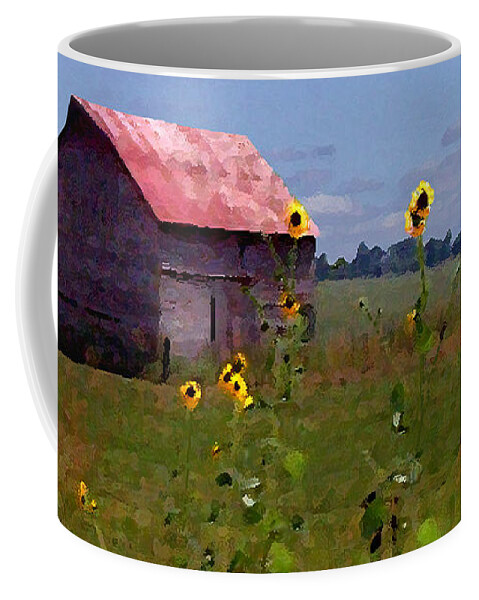 Landscape Coffee Mug featuring the photograph Kansas Landscape by Steve Karol
