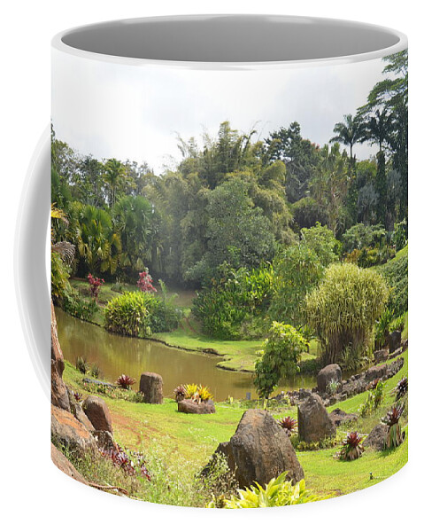 Kauai Coffee Mug featuring the photograph Kauai Hindu Monastery Greenery 3 by Amy Fose