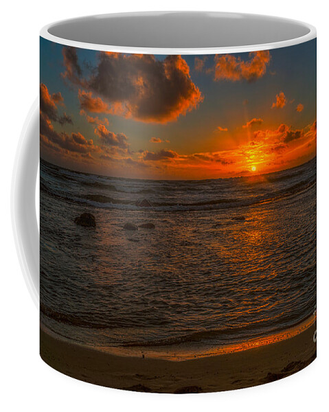 Hawaii Coffee Mug featuring the photograph Kauai sunrise by Izet Kapetanovic