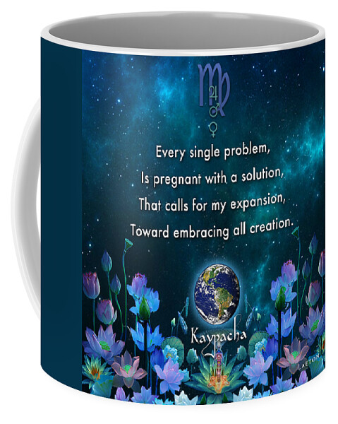 Birth Coffee Mug featuring the mixed media Kaypacha's mantra 10.28.2015 by Richard Laeton