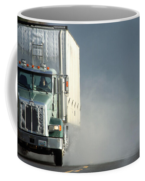 Truck Coffee Mug featuring the photograph Keep On Truckin'... by Holly Ethan