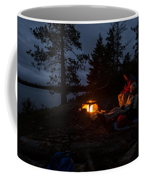 Boundary Waters Coffee Mug featuring the photograph Keeping Warm by Paul Schultz