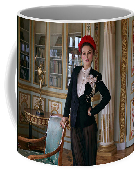 Keira Knightley Coffee Mug featuring the digital art Keira Knightley by Maye Loeser