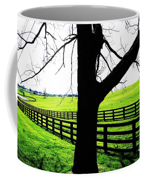 Kentucky Coffee Mug featuring the photograph Kentucky Horse Country by Merle Grenz