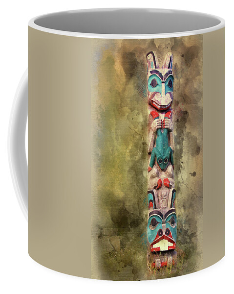 Ketchikan Alaska Totem Pole Coffee Mug featuring the photograph Ketchikan Alaska Totem Pole by Bellesouth Studio