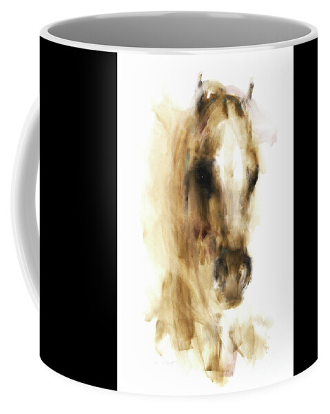 Equestrian Painting Coffee Mug featuring the painting Kettal by Janette Lockett