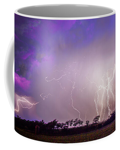 Nebraskasc Coffee Mug featuring the photograph Kewl Nebraska CG Lightning and Krawlers 038 by NebraskaSC