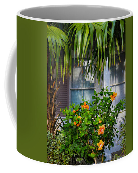 Bonnie Follett Coffee Mug featuring the photograph Key West Garden by Bonnie Follett