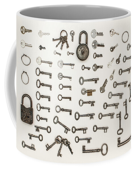 Old Keys Coffee Mug featuring the photograph Key's by Torbjorn Swenelius