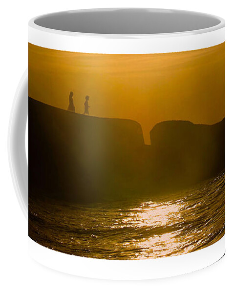 Beach Coffee Mug featuring the photograph Kids at Play by Metaphor Photo