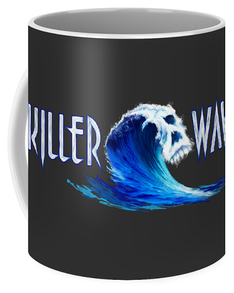 Killer Coffee Mug featuring the painting Killer Waves by Robert Corsetti