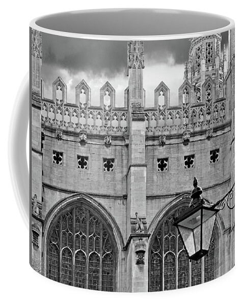 Cambridge Coffee Mug featuring the photograph Kings College Chapel Cambridge Exterior Detail by Gill Billington