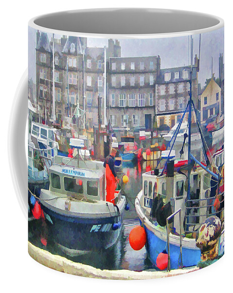 Kirkwall Coffee Mug featuring the photograph Kirkwall Harbour by Monroe Payne