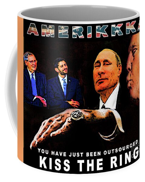 Putin Coffee Mug featuring the photograph Kiss The Ring by Reggie Duffie