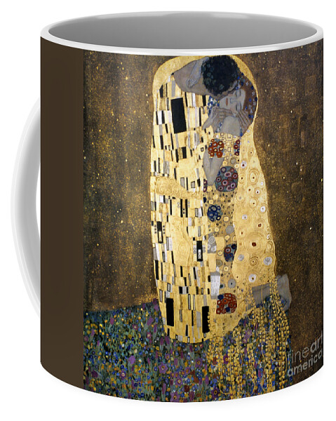 1907 Coffee Mug featuring the photograph The Kiss, 1907-08 #2 by Gustav Klimt