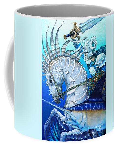 Knight Coffee Mug featuring the digital art Knight of Swords by Stanley Morrison