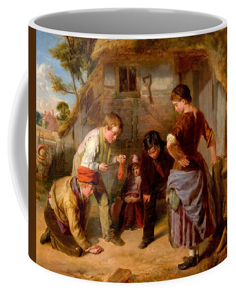 William Henry Knight Coffee Mug featuring the painting Knuckle Down by William Henry Knight