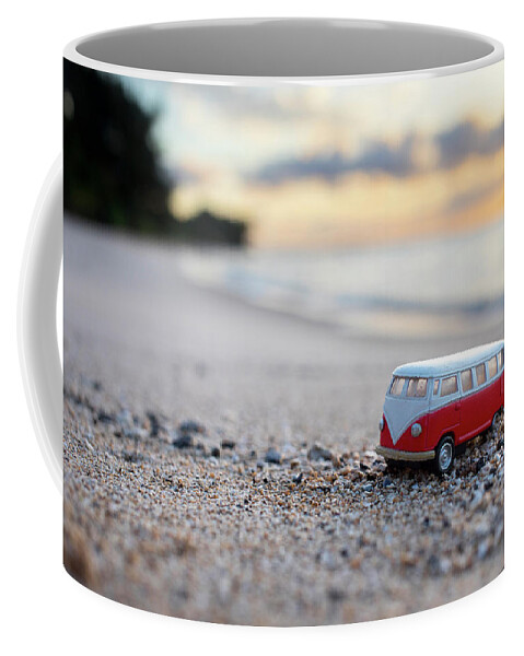 Kombi Beach Coffee Mug featuring the photograph Kombi Beach by Sean Davey