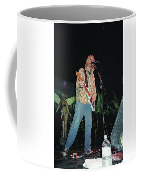 Nirvana Black Cup On Stage Amp Art Kurt Cobain 90s Grunge 61030 Coffee Mug 
