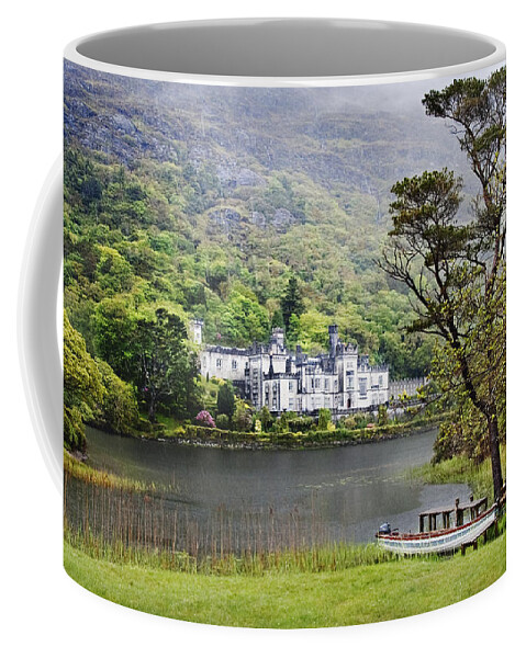 Kylemore Abby Coffee Mug featuring the photograph Kylemore Castle in Spring by Jill Love